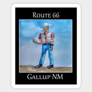 Muffler man statue along Route 66 in Gallup New Mexico Sticker